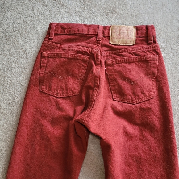 Vintage Levi's red 501 button fly jeans​ - Picture 7 of 12